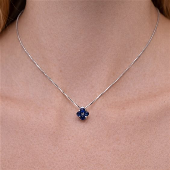 Collana Recarlo Donna in Oro Zaffiro 0.38 Ct ZT 567/ZAF - ZT 567/ZAF